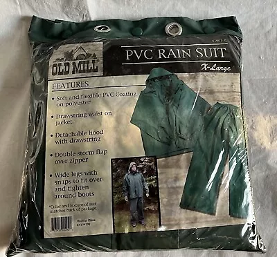 Old Mill PVC Rain Suit X-LARGE Coated Polyester 81901 - New • $15