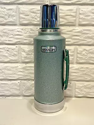 Vintage STANLEY Aladdin A945DH Half Gallon Thermos - Complete - Green Steel • $29.95