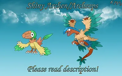 $2.99 • Buy Shiny Archen/Archeops 6IV - Pokemon X/Y OR/AS S/M US/UM Sword/Shield