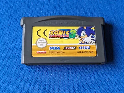 Sonic Advance 3 GameBoy Advance Genuine Cartridge PAL UK Tested & Working • £16.99