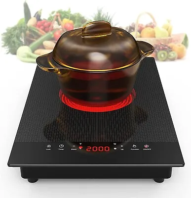 New Electric Radiant Cooktop Burner Electric Stove Top Touch Control 120V 2000W • $79.99