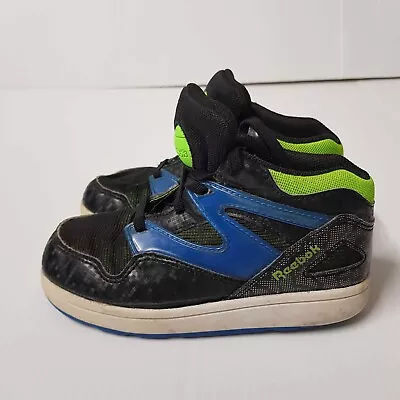 Reebok Versa Pump Omni Lite Toddler Boys Shoes Size US 10 Black Sneakers • $10