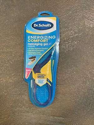 Dr Scholl's ENERGIZING COMFORT MASSAGING GEL INSOLES Women 6-10 #677 • $9.95