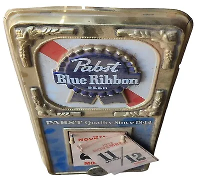 Vintage 1978 Pabst Blue Ribbon Beer Wall Calendar Advertising Sign • $25