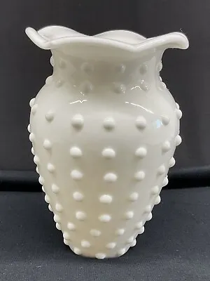 Vintage Collectible White Hobnail FTD Gift Vase Retro • $10