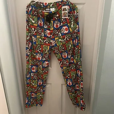 Super Mario Sleepwear Pajama Pants New With Tags Size Mens Small (129) • $28.79