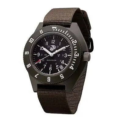 MARATHON 41mm Official USMC Sage Green Pilot's Navigator With Date High-Impact C • $432