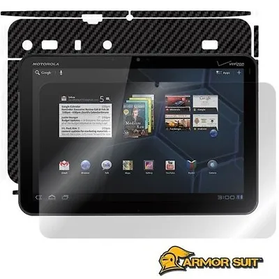 ArmorSuit MilitaryShield Motorola XOOM Screen Protector + Black Carbon Fiber USA • $18.45