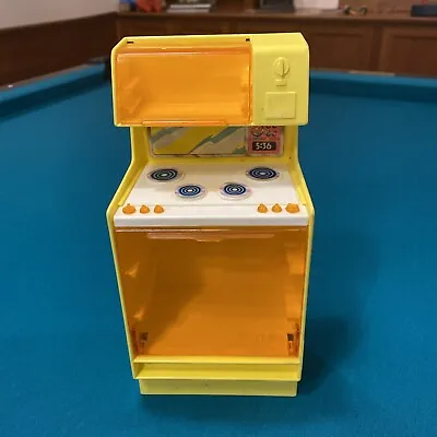 Vintage 1978 Barbie Dream House Furniture  Yellow Stove & Microwave Mattel Retro • $11.77