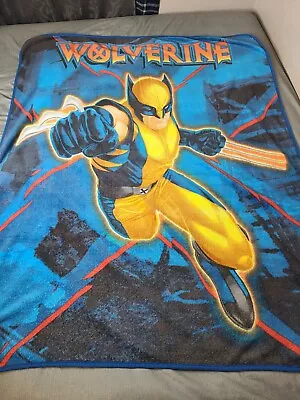 Vintage X-Men Wolverine Claw Marvel Comics Fleece Throw Soft Blanket 60x50 • $29.99