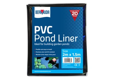 £12.99 • Buy Bermuda Pond Liner PVC Line Koi Fish Pond Garden Feature Waterfall 20yr Warranty