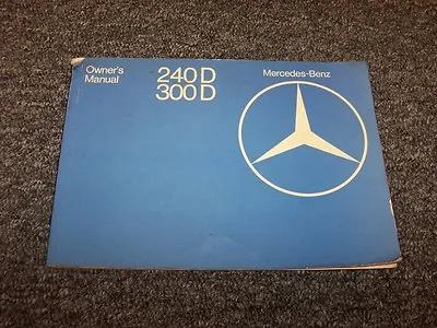 1977 Mercedes Benz 240D 300D Diesel Original Owner Owner's Operator Guide Manual • $69.30