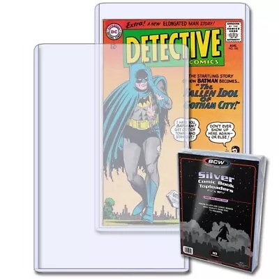 Pack Of 10 BCW Rigid Silver Age Comic Book Hard Plastic Topload Holders • $28.51