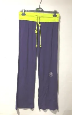 Zumba Fitness Pants Gym Trousers Loungewear Stretch Long Leg Size Medium 12 • £9.49