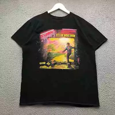 Elton John Farewell Yellow Brick Road Good Bye 2018 T-Shirt Men XL Graphic Black • $19.99