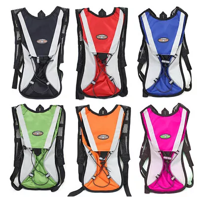 Hiking Camping Cycling Running Hydration Pack Backpack Bag + 2L Water Bladder • $17.59