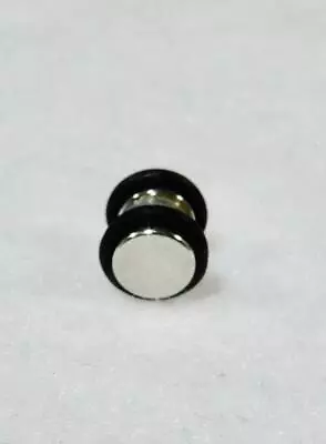 Magnetic 6mm Plug No Piercing Required Silver Single Earring • $6.95