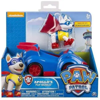 Paw Patrol Apollo's Pup Mobile Action Figure Vehicle Pup Figurines Kid Toy • $29.95