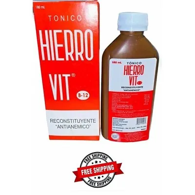 HIERRO VIT  B12 DIETARY SUPPLEMENT / SUPLEMENTO - 180 ML • $19.99