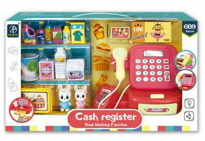 £13.49 • Buy Cash  Register Kids Role Play SupermarketTill Toy Play Set Real Working Function