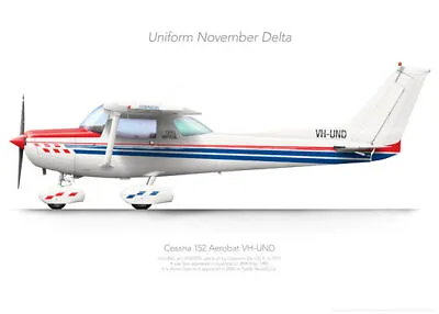 Cessna 152 VH-UND 2005 - A3+ Profile Print • $42