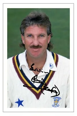 £2.99 • Buy IAN BOTHAM Signed Autograph DURHAM Cricket Signature Photo Gift Print