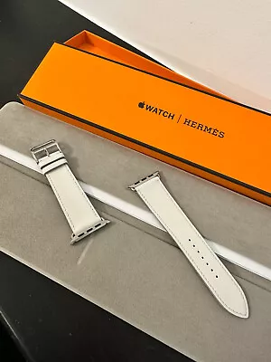 Hermès Apple Watch Band Single Tour 45 Mm Blanc Switft • $808.50