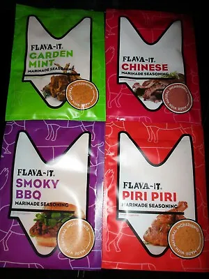 Flava It Marinade Mix Of Flavours Mint Chinese Bbq Piri Piri 35g Buy 6 Or 12  • £12.99