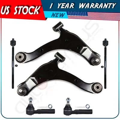 Steering 6pcs Front Control Arm Tie Rod Ends For 2001 - 2006 Chrysler PT Cruiser • $74.29