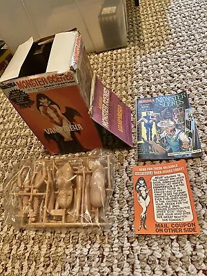 Vintage 1971 Aurora Vampirella Model Kit Sealed Bag Box + Comic - Monster Scenes • $169.95