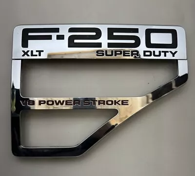 2008 2009 2010 Ford XLT F250 Super Duty V8 Power Stroke Right Fender Emblem • $28