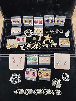 Vintage Sarah Coventry Jewelry Lot Brooch Pin Earrings Ring Bracelet Mix Lot • $99.99