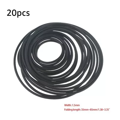 20Pcs 1.5x1.5mm Round Assorted Cassette Tape Machine Belt Pulley Drive Belt • £3.96