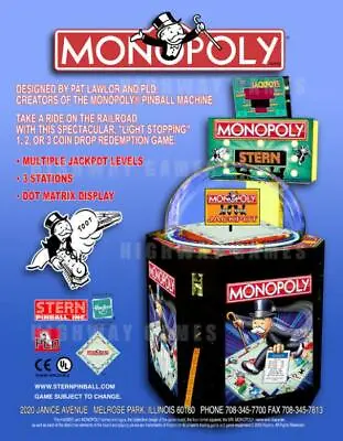 $11.99 • Buy Monopoly Stern Redemption Game Flyer Brochure Promo Ad 2003