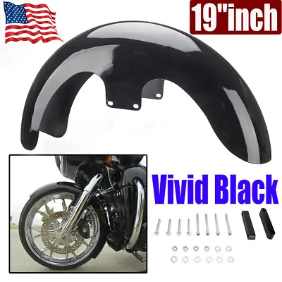 19  Front Wheel Wrap Fender For Harley Touring Road Glide Custom Baggers Glossy • $102.30