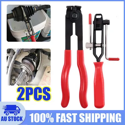 2* Auto CV Joint Boot Clamps Pliers Automobile Car Banding Clamp Tool Kit Set • $22.95