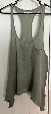 $15 • Buy ❤️Hollister Knit Tank Top Khaki / Green  Size M