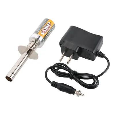 HSP Nitro Starter Kit Glow Plug Igniter W/ Battery Charger For HSP RC Car Y2M4 • $14.29