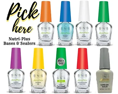 SNS Bases & Sealers Nail Polish - Nutri-Plus Collection ( 0.5 Oz ) - Pick Yours • $11.72