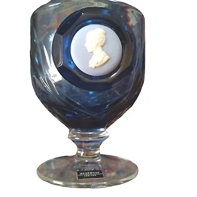 Wedgwood Collectors Society Martha Washington Goblet Blue Jasperware • $29