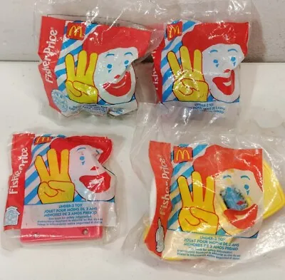 1996 McDonalds Under 3 Toys Fisher Price Play Food Vintage Lot Of 4 NEW Sealed  • $11.99