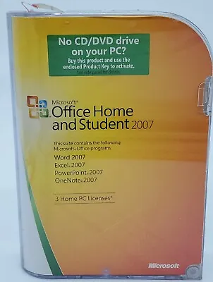 Microsoft Office 2007 Home & Student Software Suite PC Licenses W/ Product Key  • $29.99