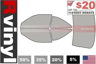 Rtint Precut Window Tint Kit For Honda Civic 1996-2000 (Coupe) Tinting Films • $17.99