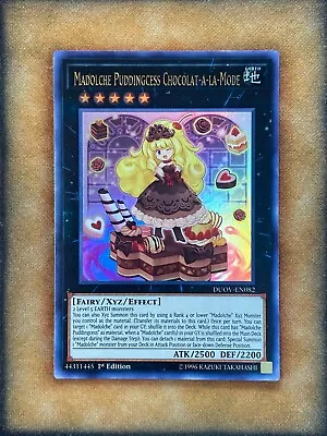 Yugioh Madolche Puddingcess Chocolat-a-la-Mode DUOV-EN082 Ultra Rare 1st Ed NM • $3.89