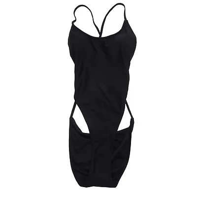 Xhilaration Womens Size M Monokini Open Back Black AFJ720 • $7.19