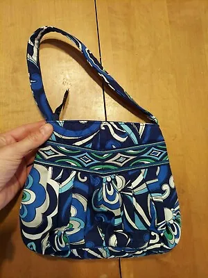 Vera Bradley Mediterranean Blue Small Shoulder Purse Bag AUTHENTIC • $16.41