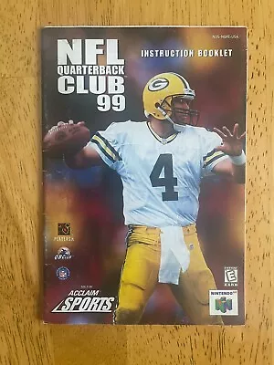 NFL Quarterback Club 99 N64 Instruction Manual • $5.99