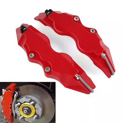 Red Universal Small Size 3D Style Car Auto Disc Brake Caliper Covers Set Kit • $22.77