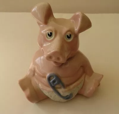 Vintage Retro Natwest Bank Woody Baby Pig Piggy Ceramic Money Box Wade & Stopper • £6