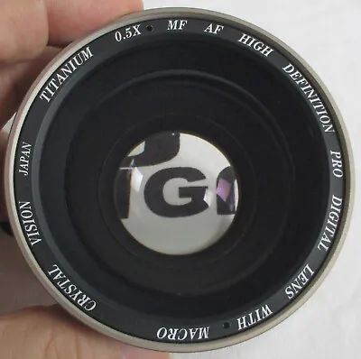 Titanium 0.5X MF AF High Definition Pro Digital Lens With Macro Crystal Vision • $10